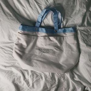 Dolce and Gabbana light blue tote bag
